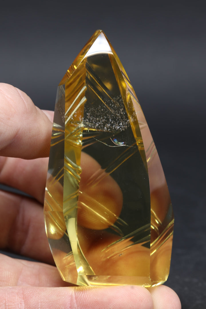 3.25" Fantasy Cut Lemon Quartz DN507