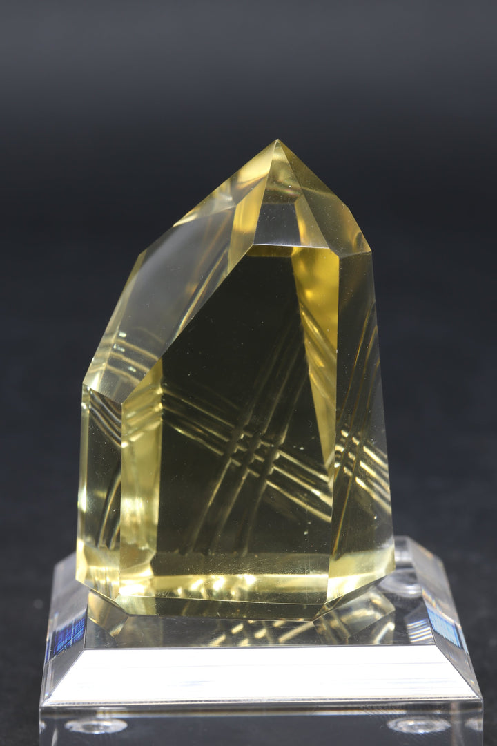 2" Fantasy Cut Lemon Quartz DN510