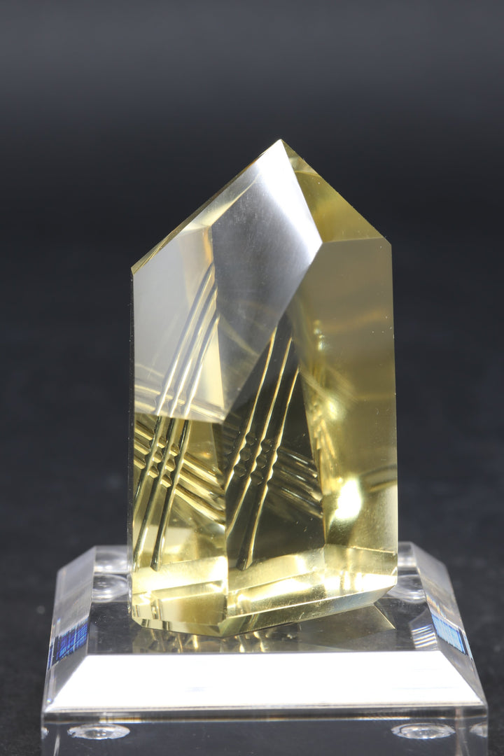 2" Fantasy Cut Lemon Quartz DN510