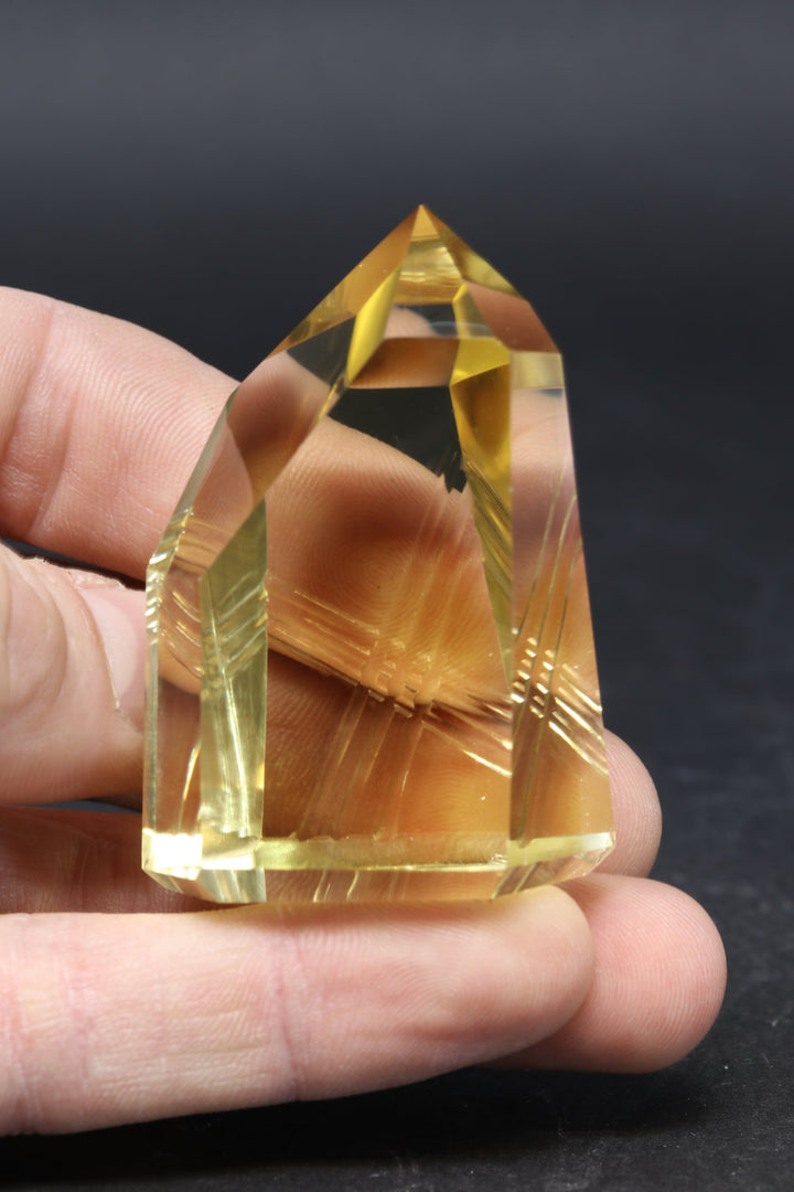 2" Fantasy Cut Lemon Quartz DN510