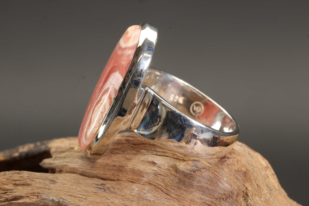 Rhodochrosite Ring Size 10