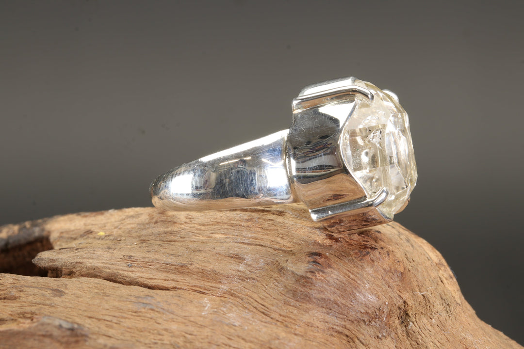 Herkimer Diamond Ring Size 6
