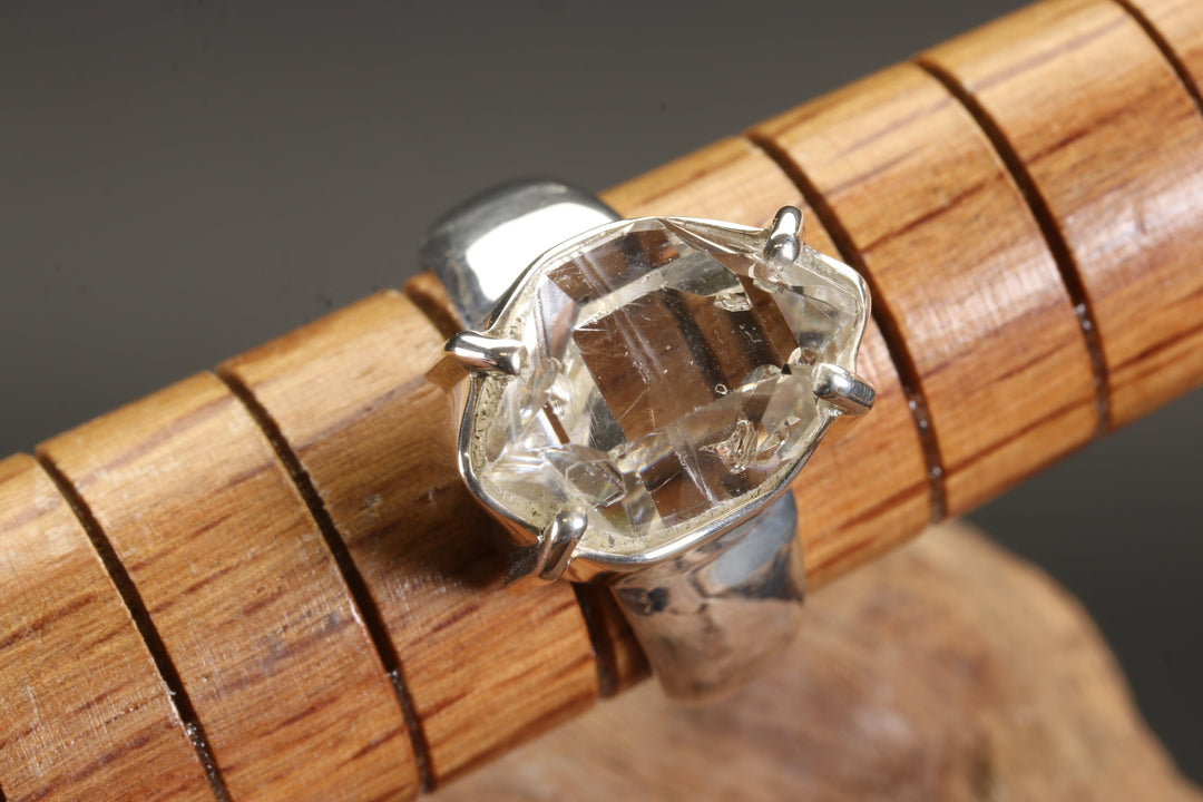 Herkimer Diamond Ring Size 6
