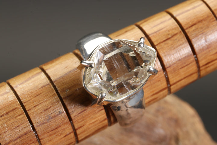 Herkimer Diamond Ring Size 6