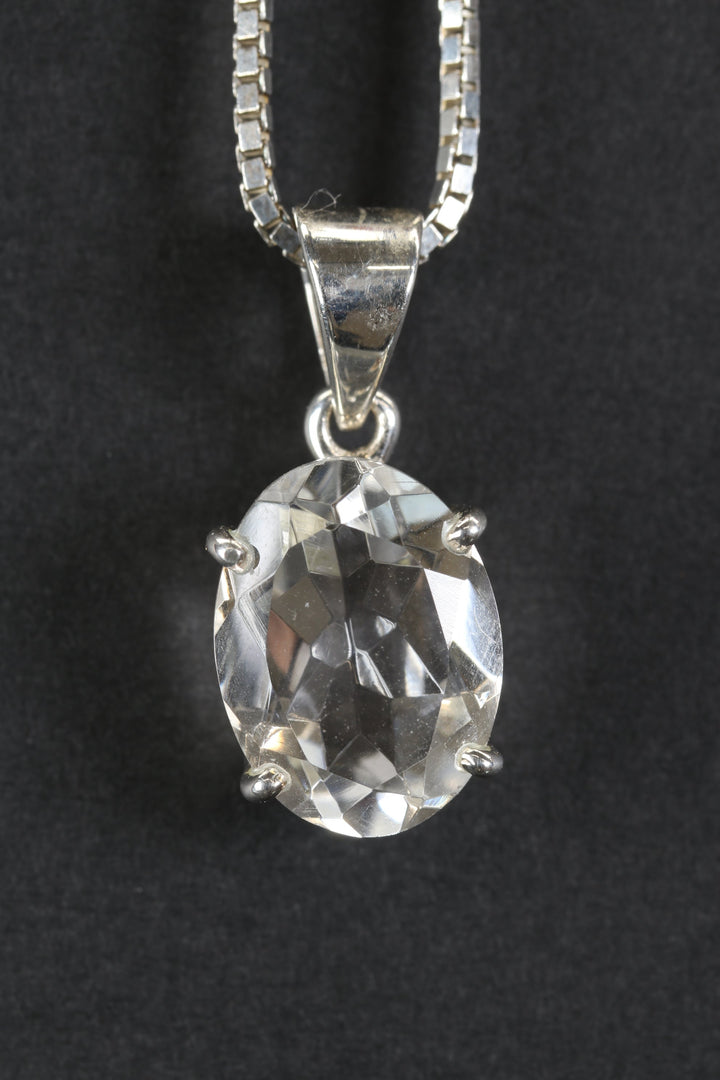 Faceted Quartz Pendant