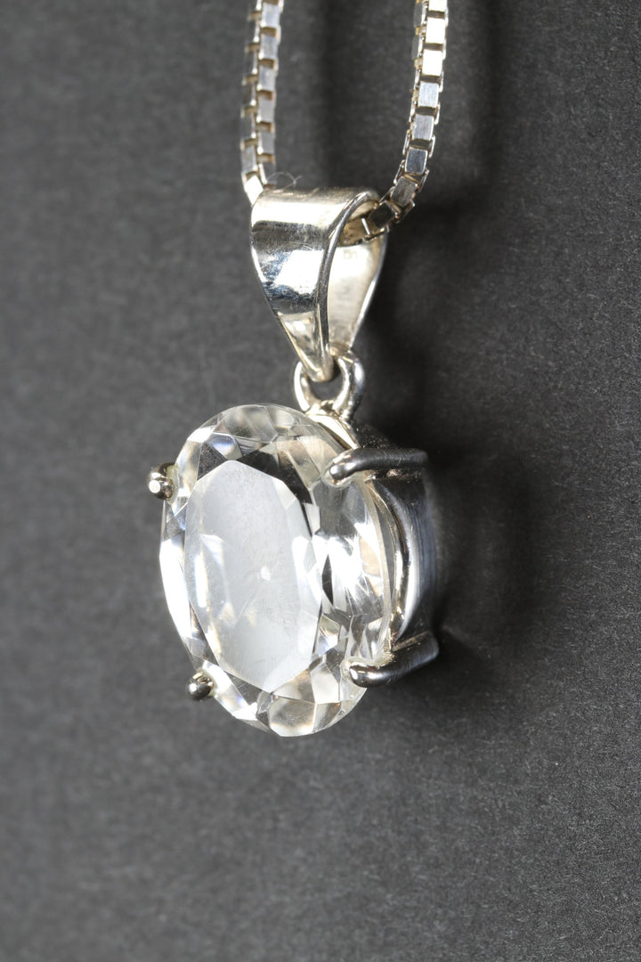 Faceted Quartz Pendant