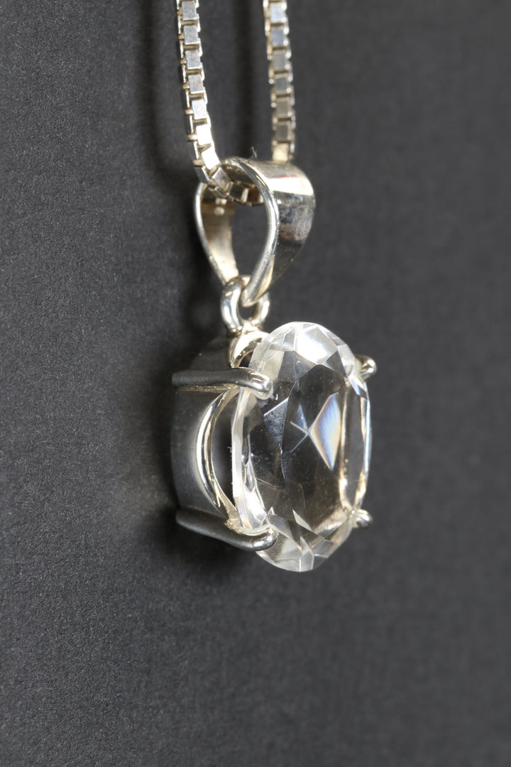 Faceted Quartz Pendant