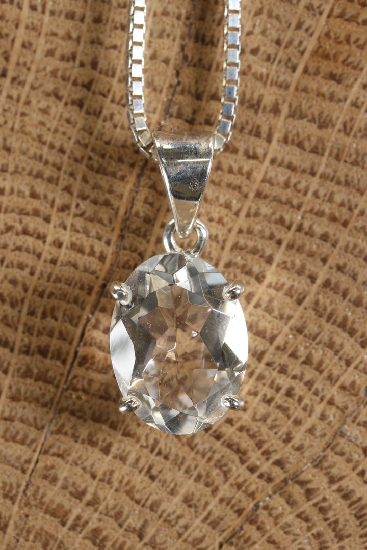 Faceted Quartz Pendant