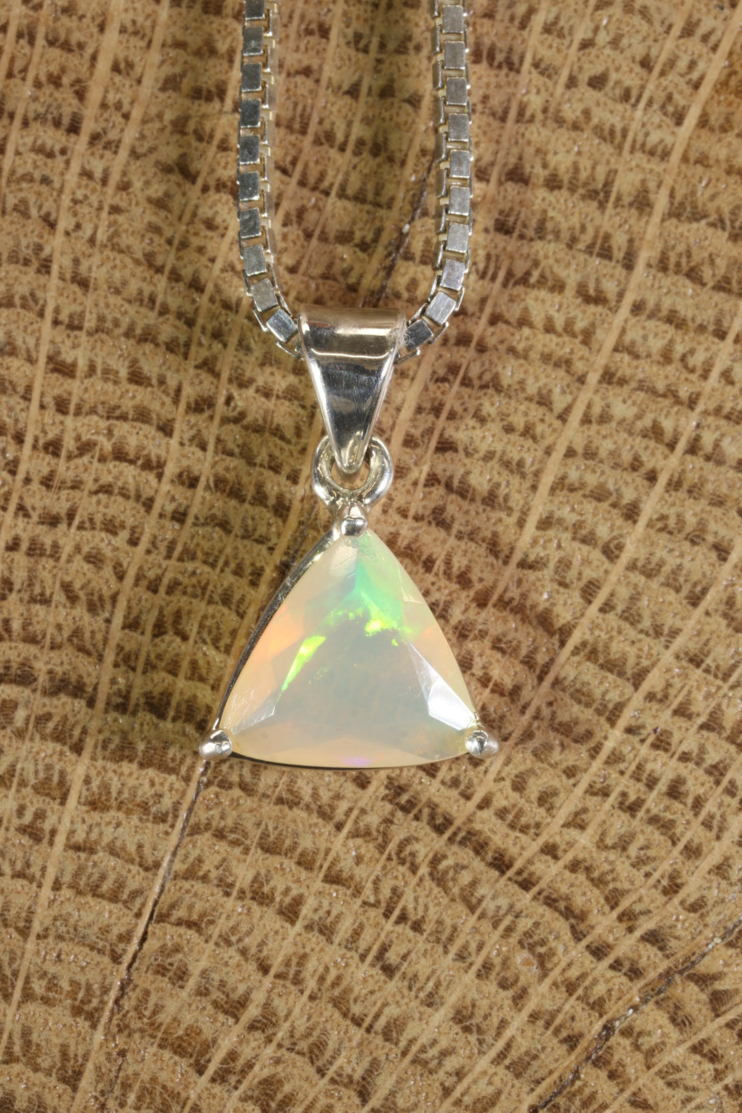 Faceted Welo Opal Pendant