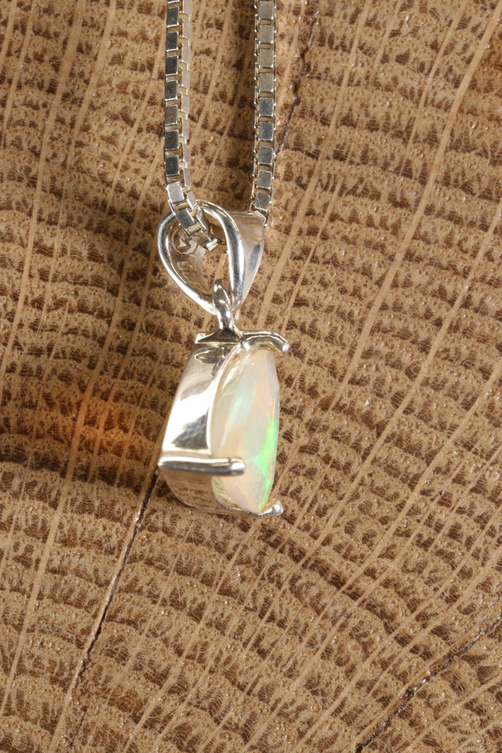 Faceted Welo Opal Pendant