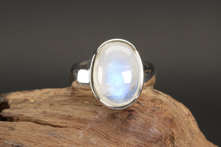 Moonstone Ring Size 6.75