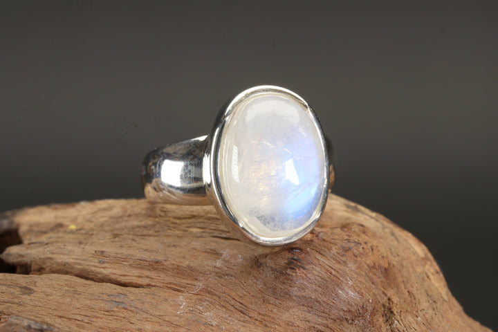 Moonstone Ring Size 6.75