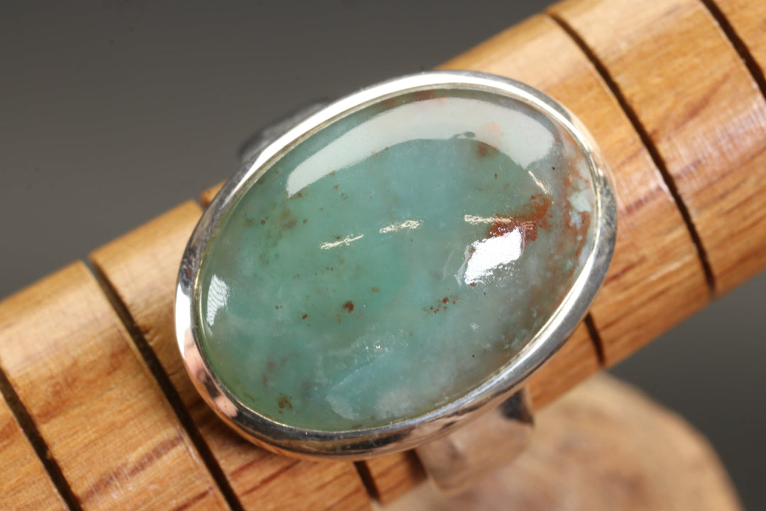 Chrysoprase Ring Size 9.5