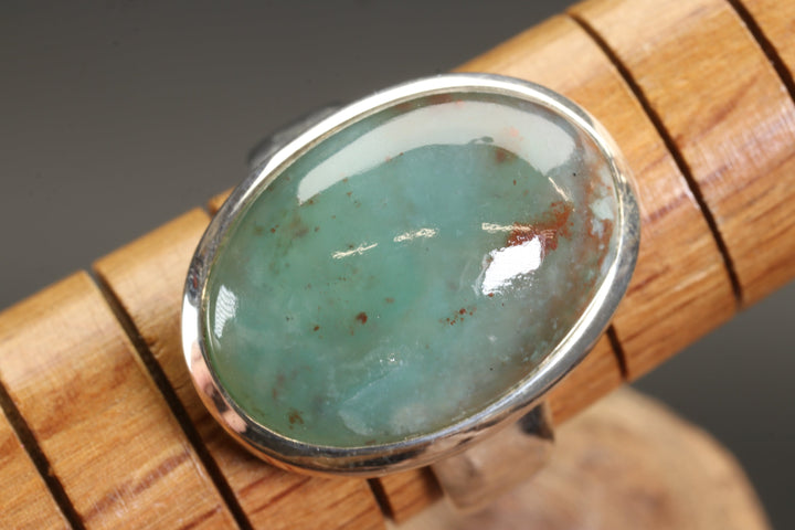 Chrysoprase Ring Size 9.5