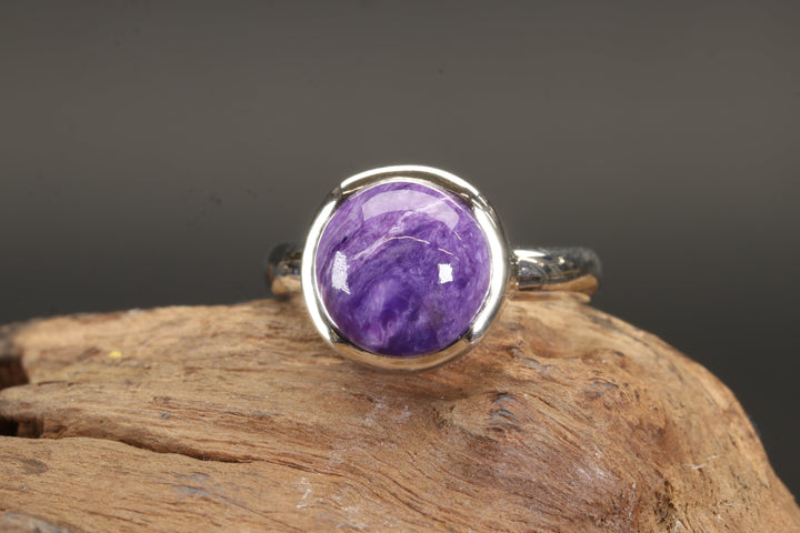 Charoite Ring Size 6.75