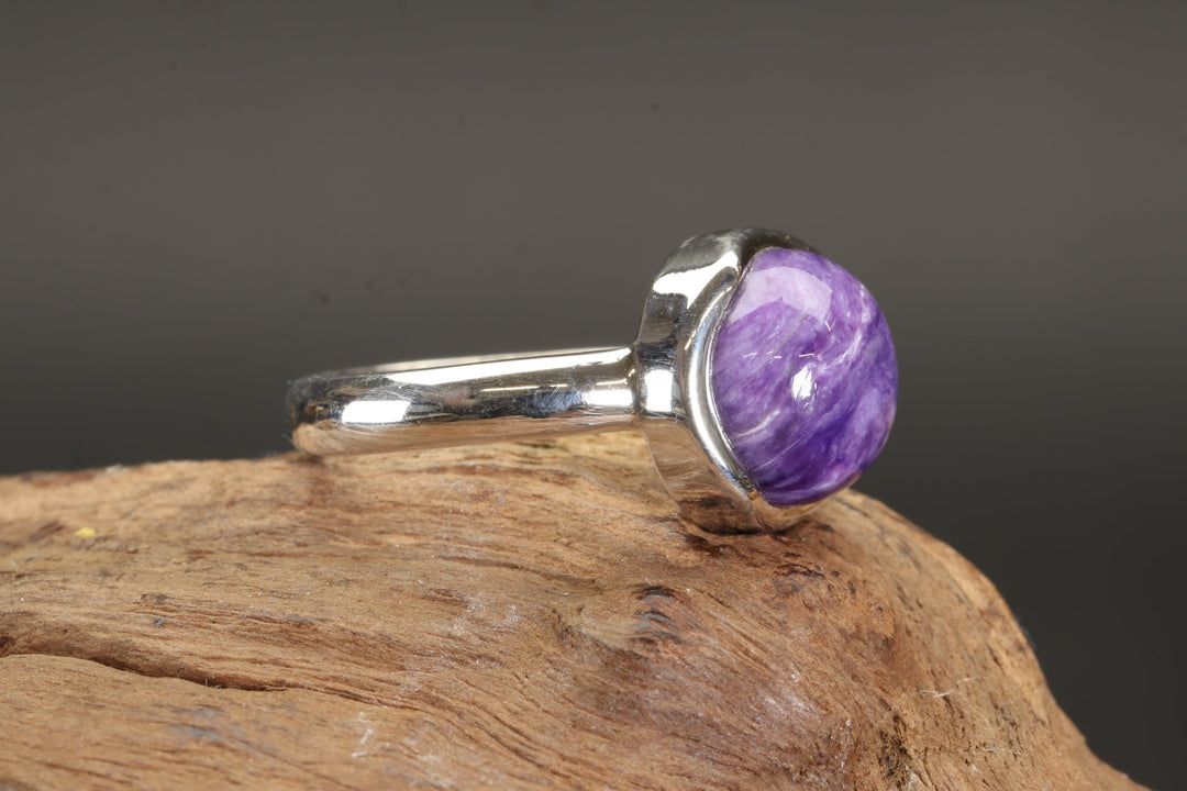 Charoite Ring Size 6.75