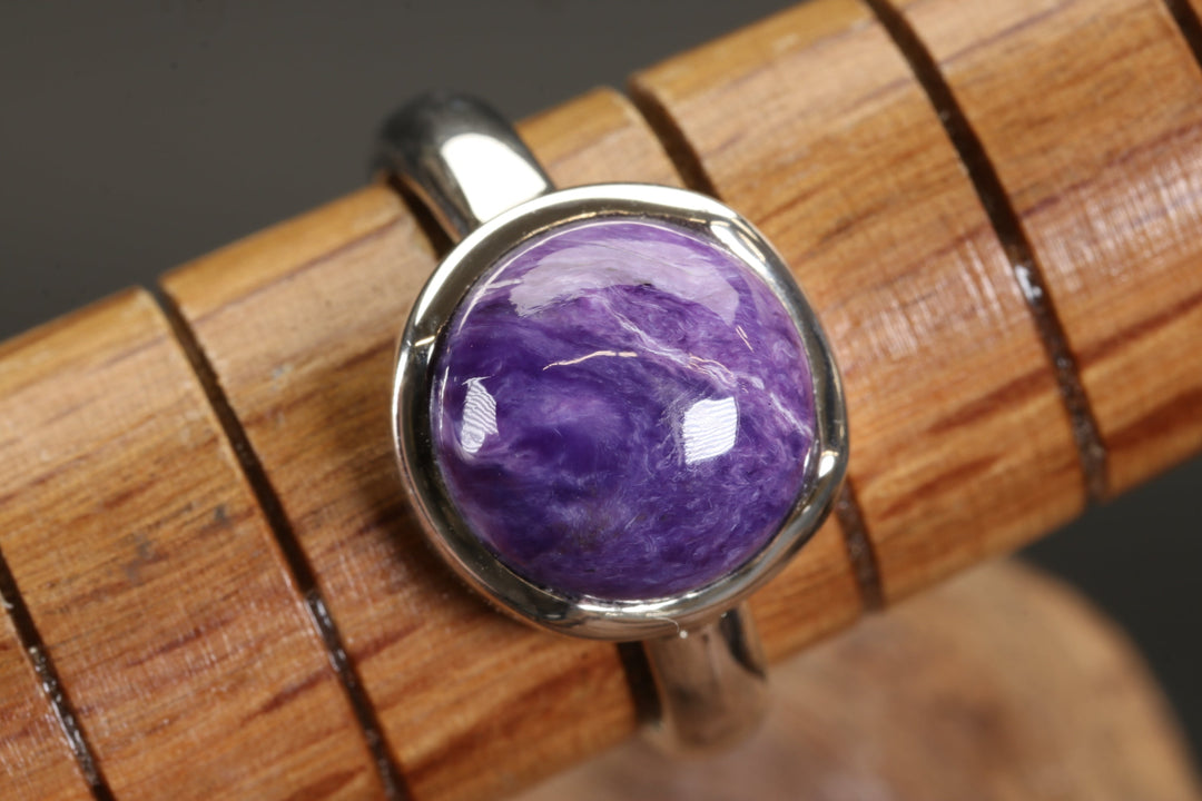 Charoite Ring Size 6.75