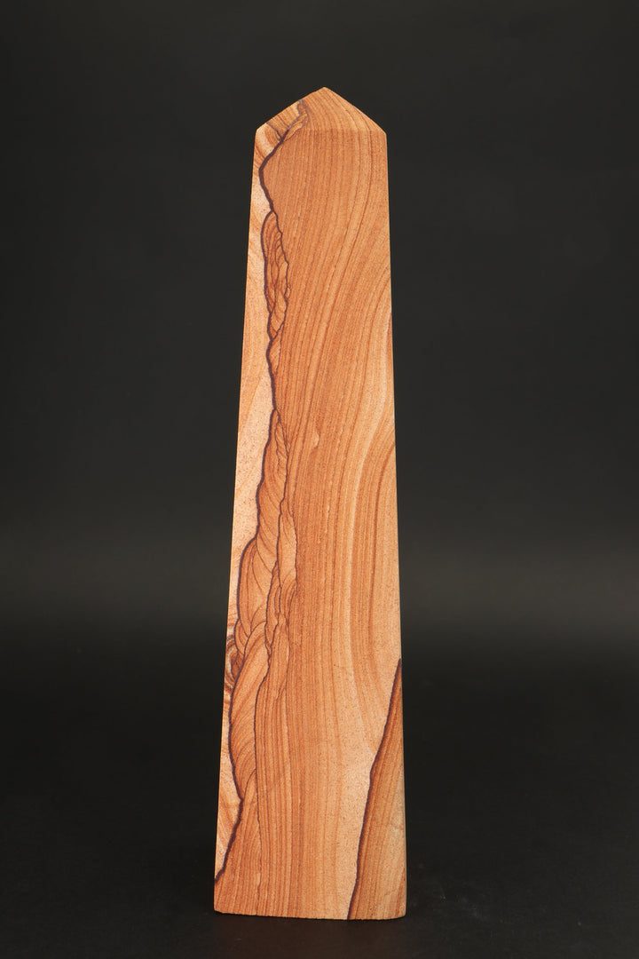9.75" Picture Sandstone Obelisk DS2340