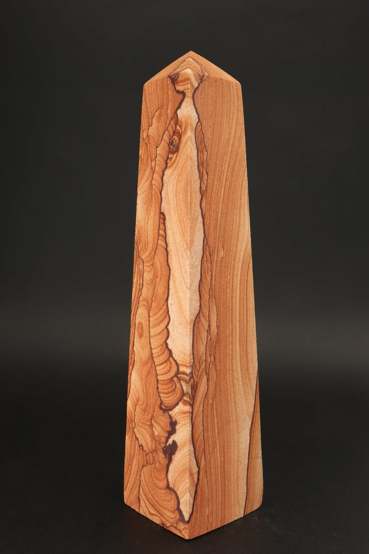 9.75" Picture Sandstone Obelisk DS2340