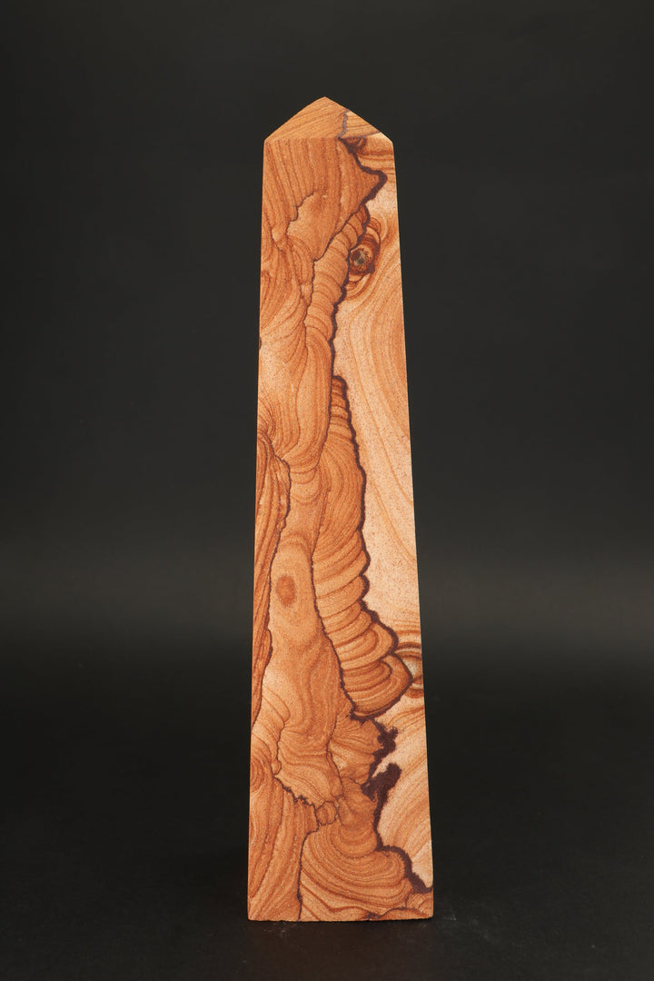 9.75" Picture Sandstone Obelisk DS2340