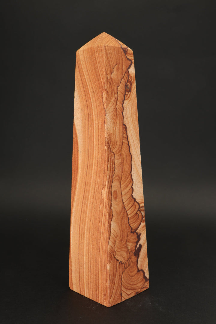 9.75" Picture Sandstone Obelisk DS2340