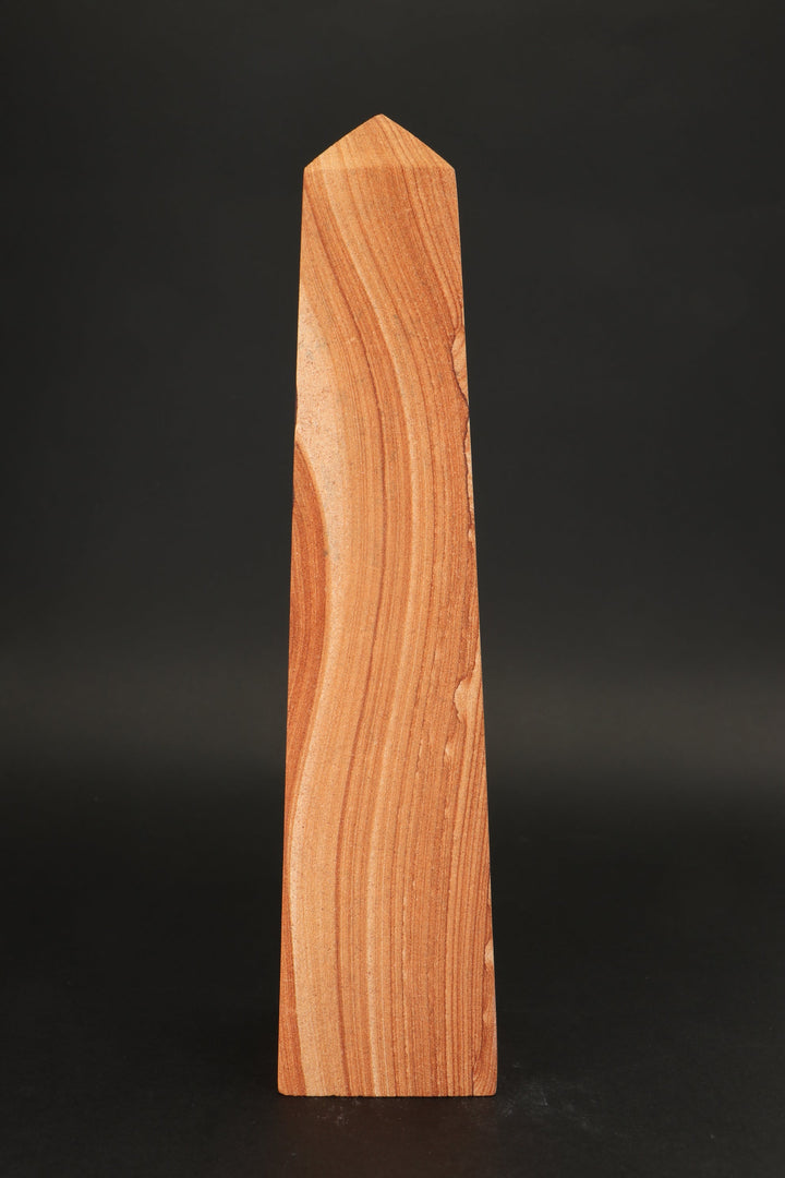 9.75" Picture Sandstone Obelisk DS2340