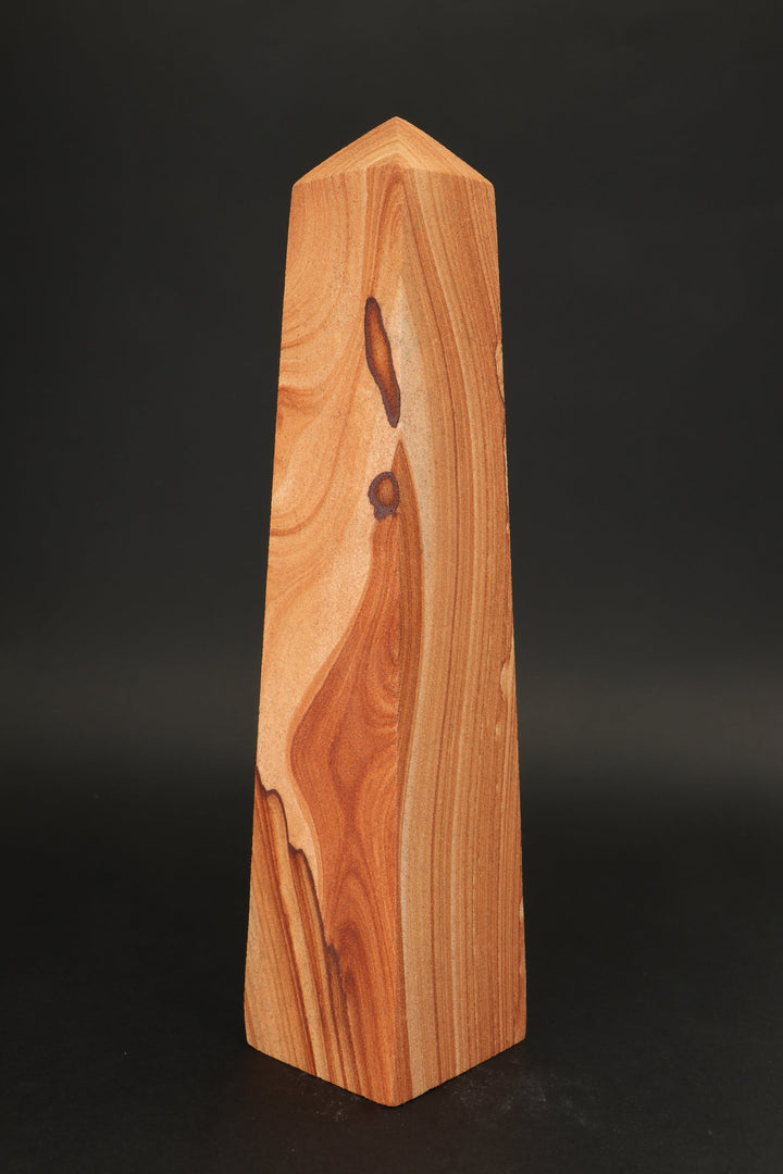 9.75" Picture Sandstone Obelisk DS2340