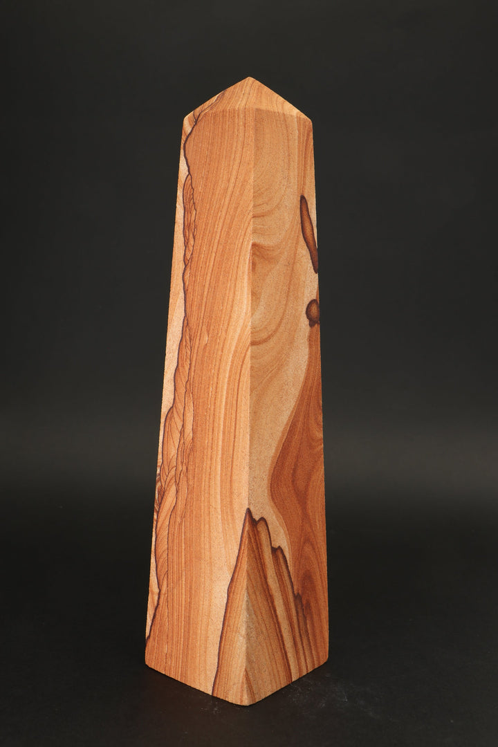 9.75" Picture Sandstone Obelisk DS2340