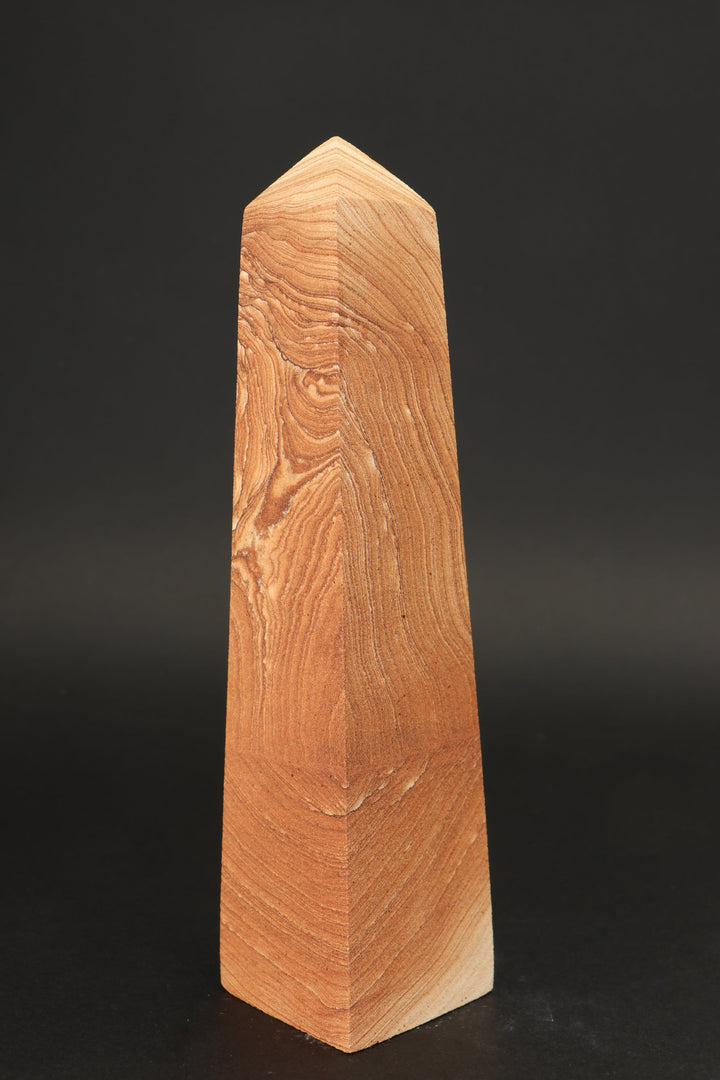 7.75" Picture Sandstone Obelisk DS2342