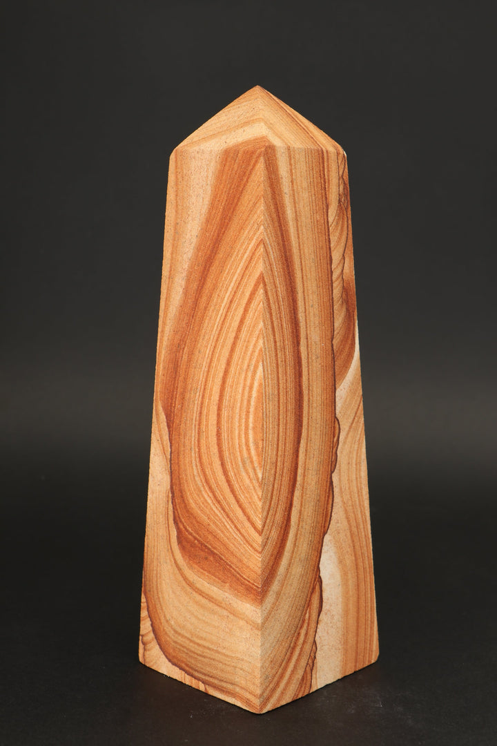 8" Picture Sandstone Obelisk DS2343