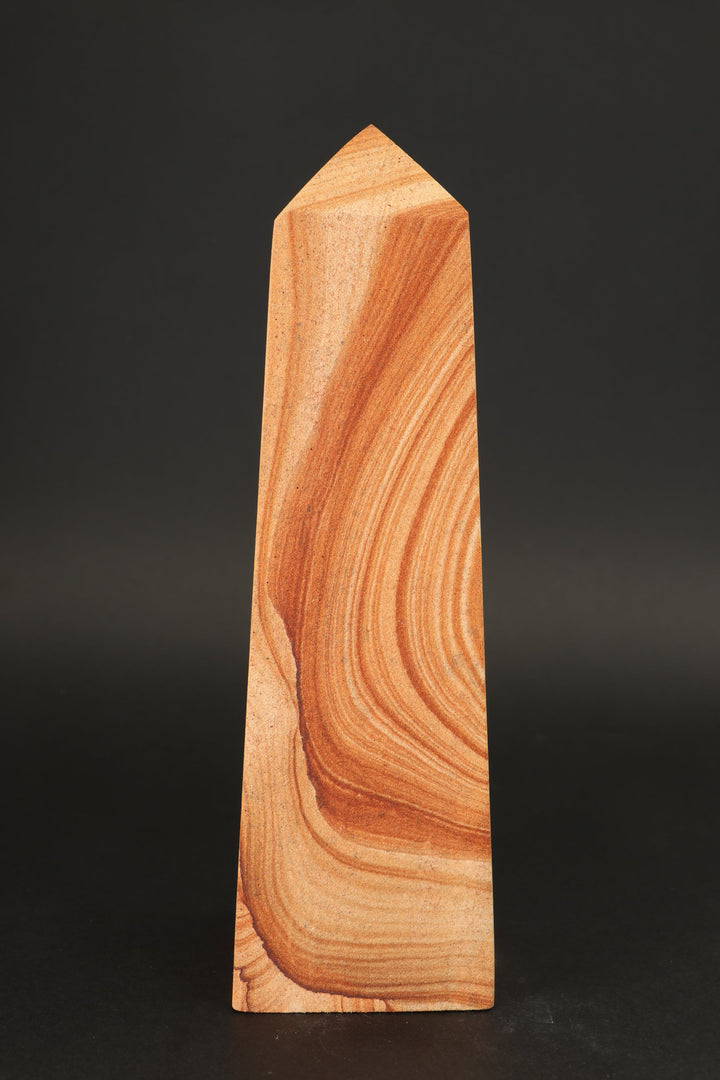 8" Picture Sandstone Obelisk DS2343