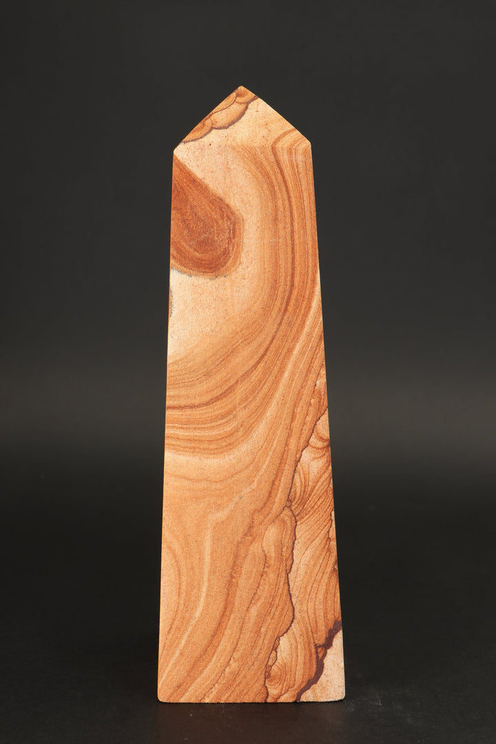 8" Picture Sandstone Obelisk DS2343