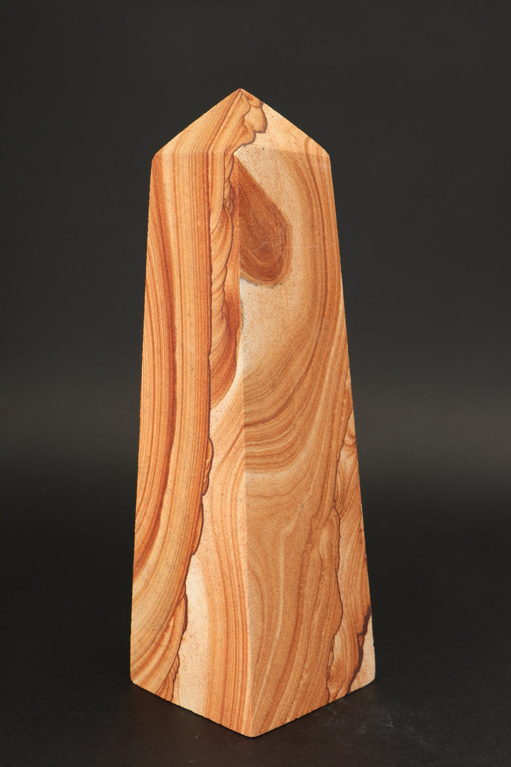 8" Picture Sandstone Obelisk DS2343