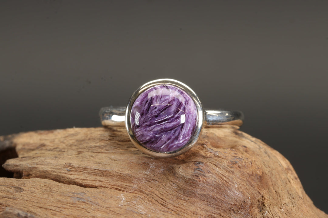 Charoite Ring Size 9.5