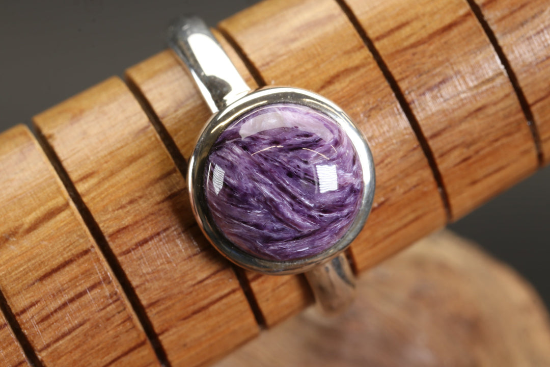 Charoite Ring Size 9.5