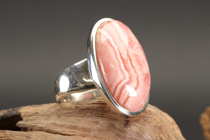 Rhodochrosite Ring Size 10