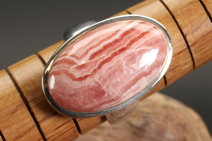 Rhodochrosite Ring Size 10