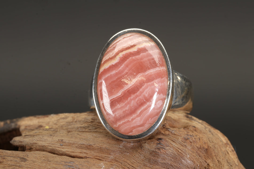 Rhodochrosite Ring Size 8