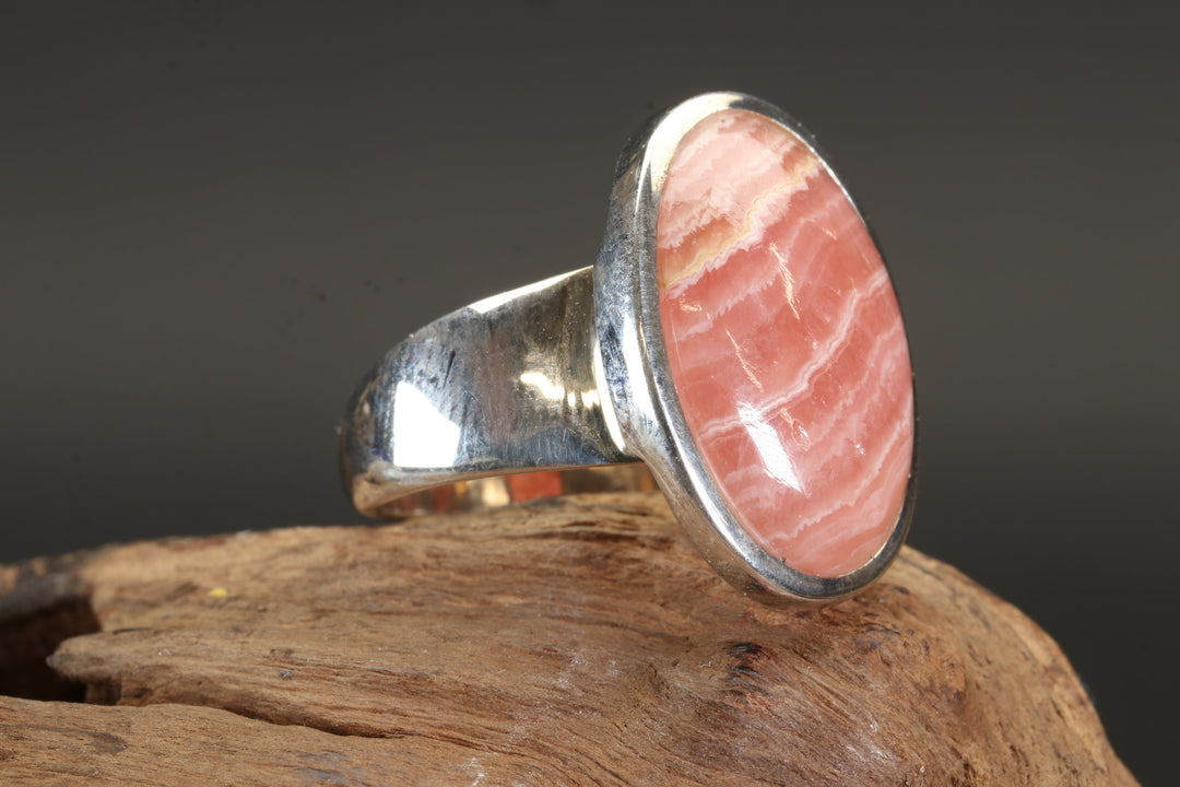Rhodochrosite Ring Size 8