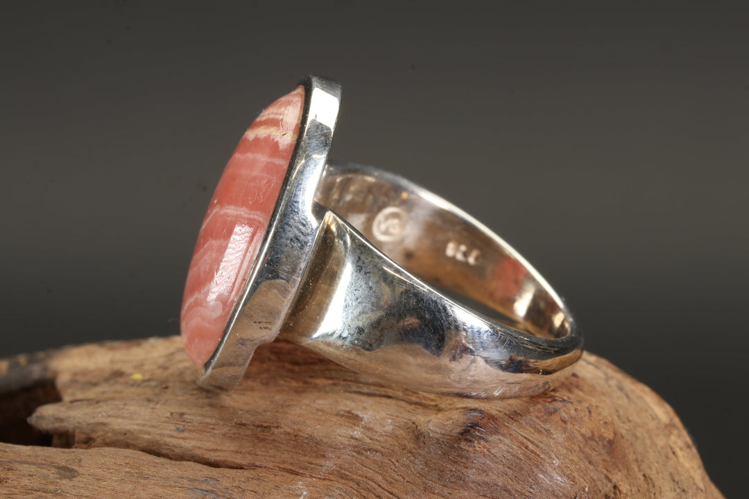 Rhodochrosite Ring Size 8