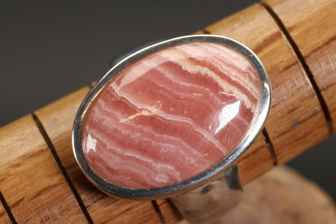 Rhodochrosite Ring Size 8