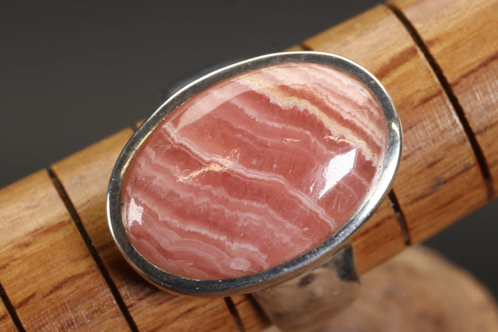 Rhodochrosite Ring Size 8