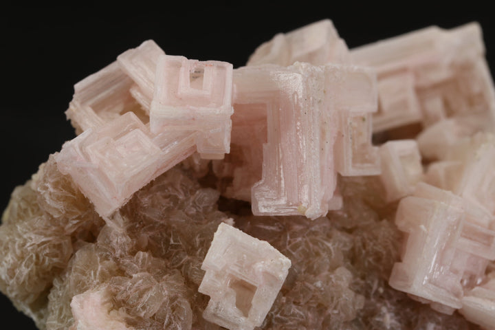 Pink Halite on Trona Specimen DS558