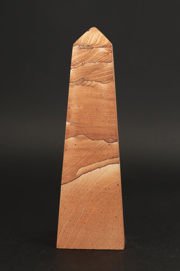 6.5" Picture Sandstone Obelisk DS786