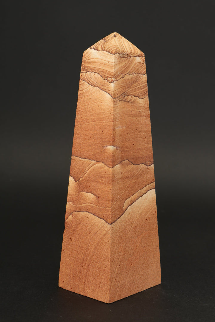 6.5" Picture Sandstone Obelisk DS786