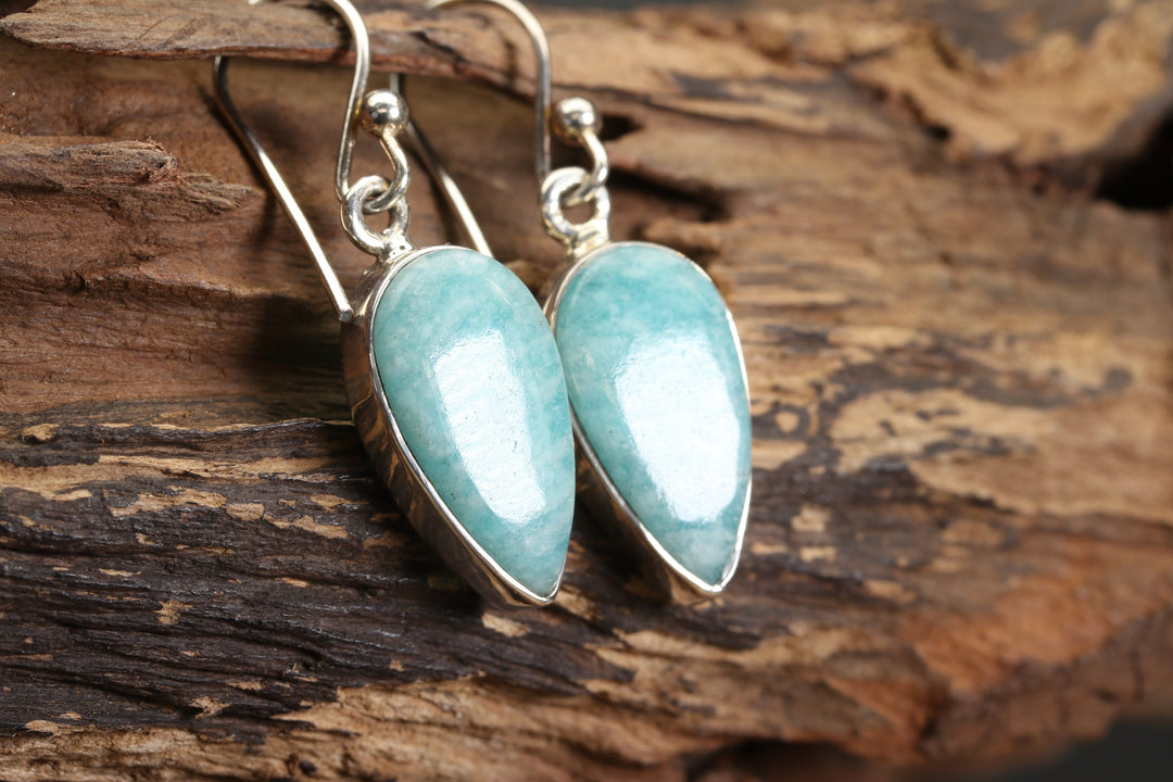 Amazonite Dangle Earrings