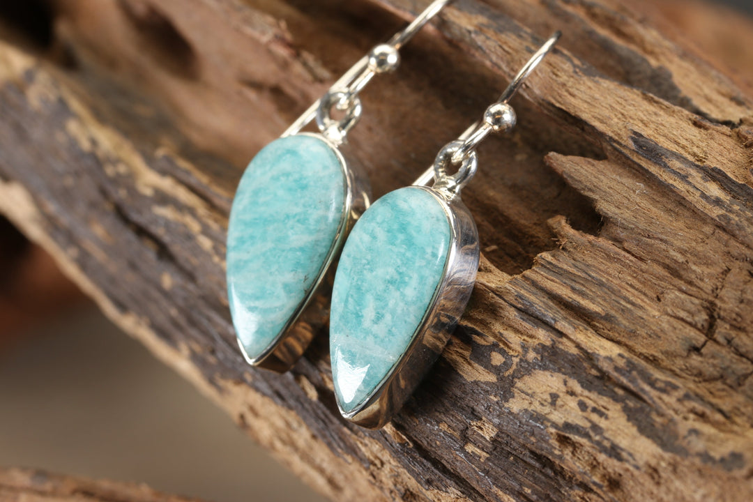 Amazonite Dangle Earrings