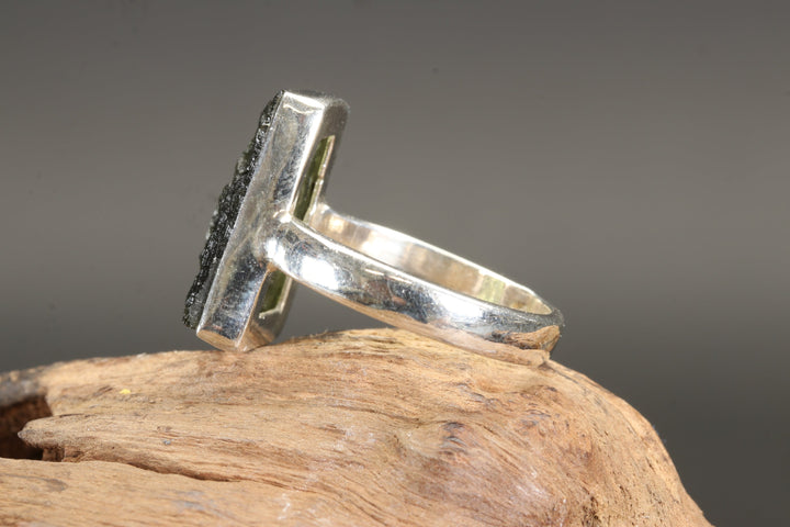 Moldavite Ring Size 8.5