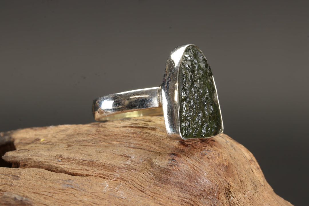 Moldavite Ring Size 5.5