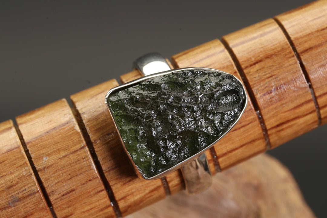 Moldavite Ring Size 5.5